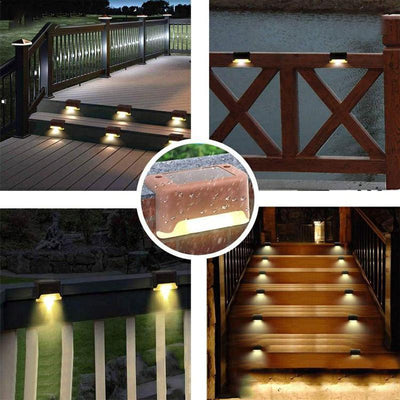 Pathora | (4 Pieces) Simple Solar Light for Steps & Pathways
