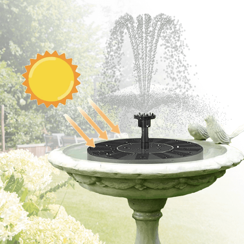 SunSpout™ – The Solar Fountain for Birds and Your Garden