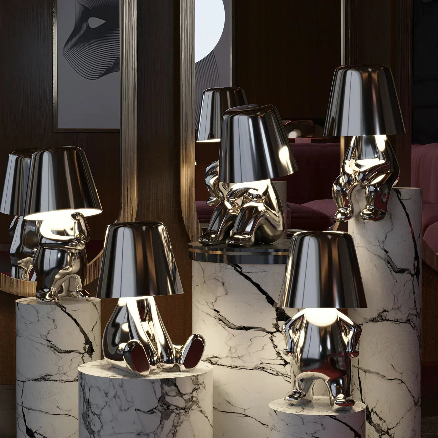 Raymi Table Lamp | Wireless Dimmable LED Accent Light | Playful Scandinavian Design