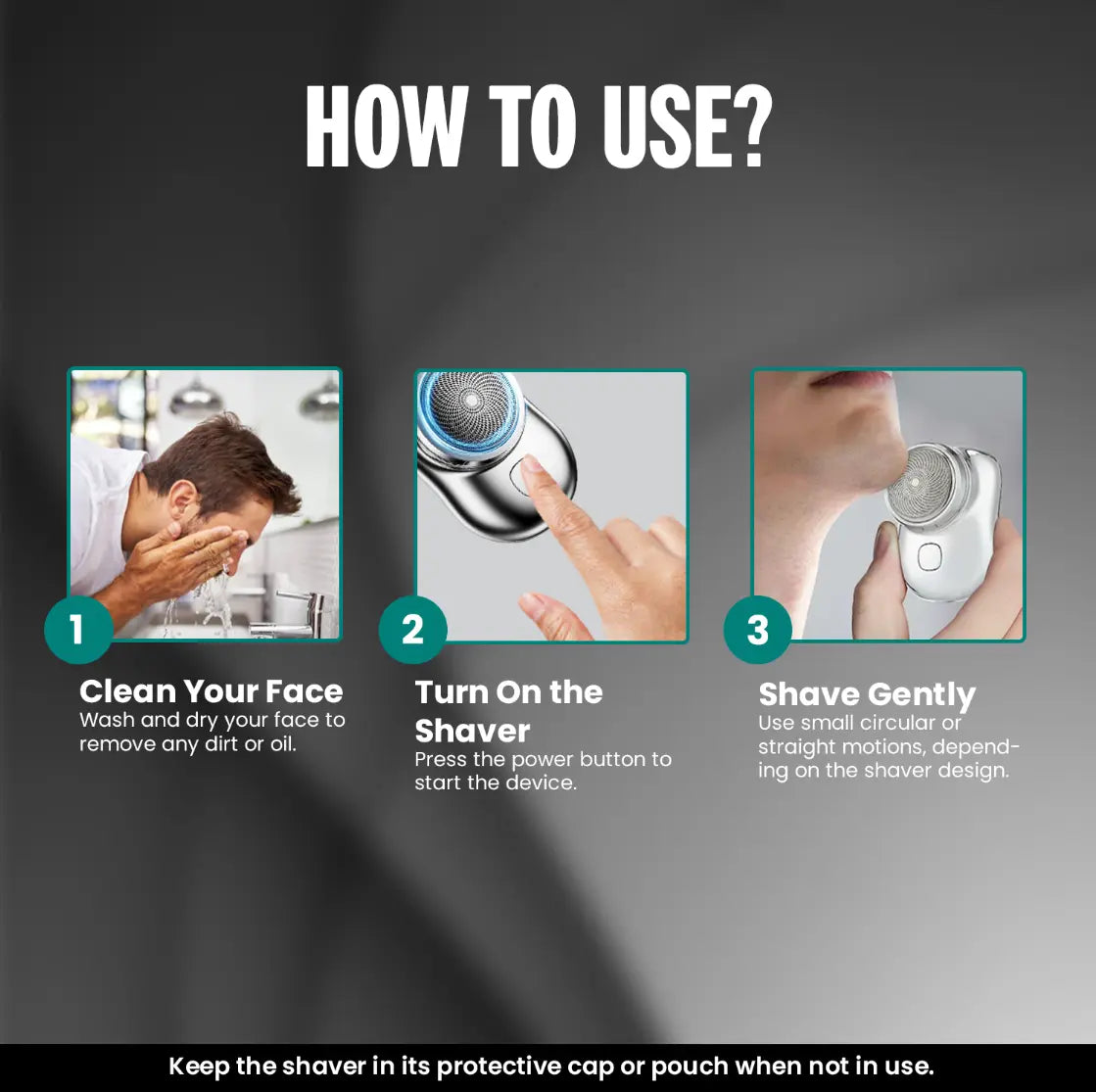 AeroSilk™ Shaver — “Silk-smooth skin, anytime, anywhere