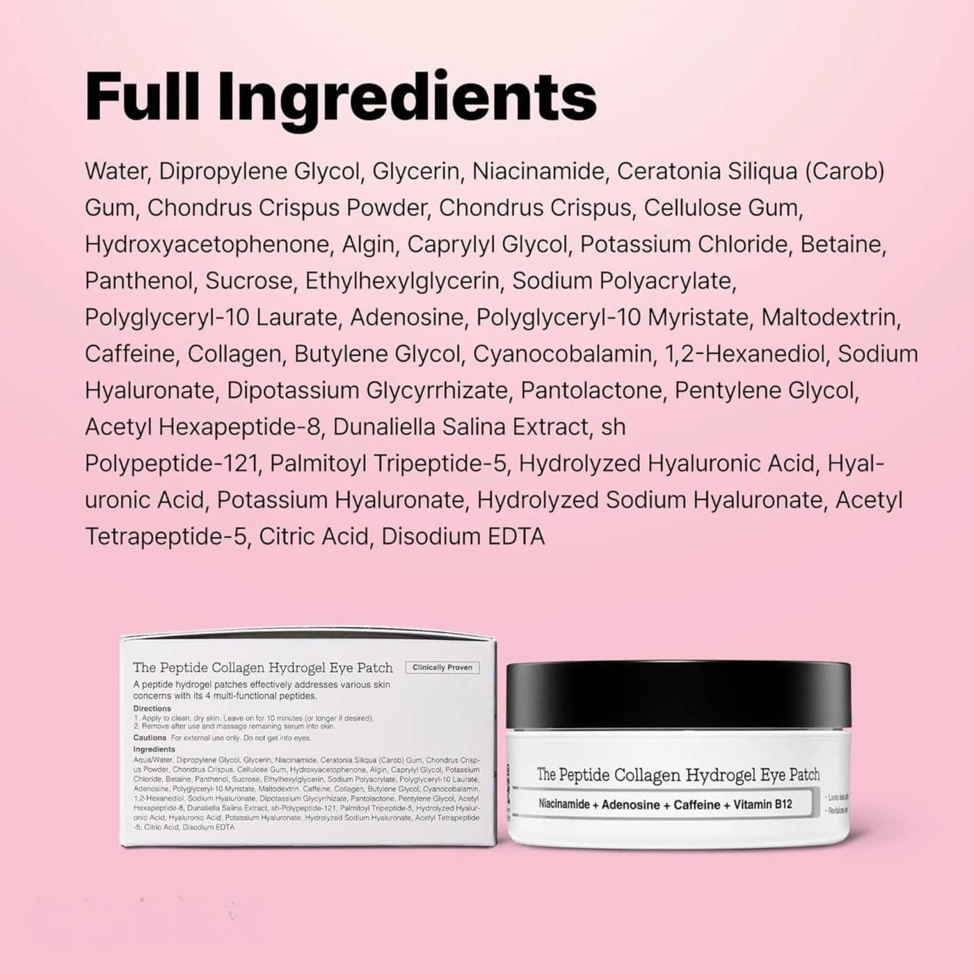 Peptide Collagen Eye Patches (60 Patches)