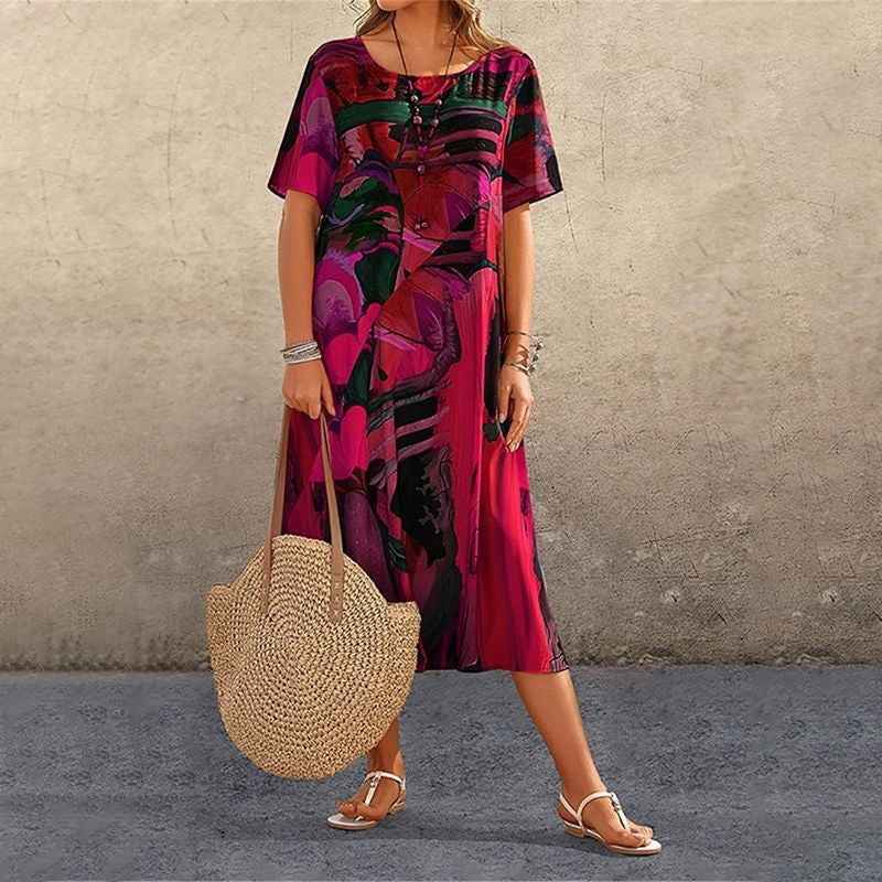 Elegant Tropical Breeze Dress
