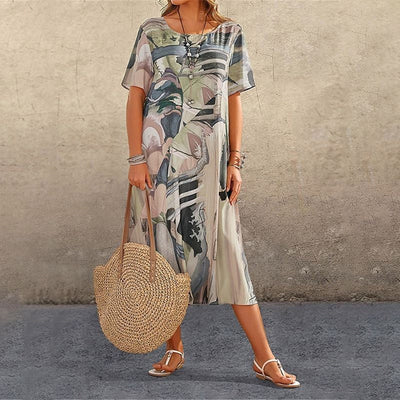 Elegant Tropical Breeze Dress