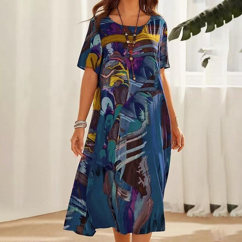 Elegant Tropical Breeze Dress