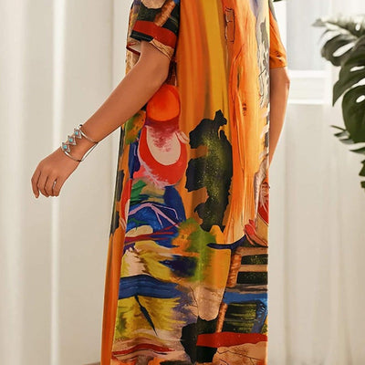 Elegant Tropical Breeze Dress