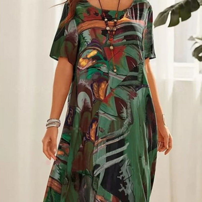 Elegant Tropical Breeze Dress
