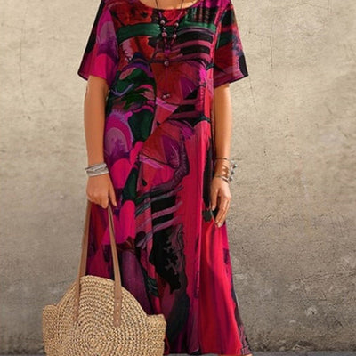 Elegant Tropical Breeze Dress