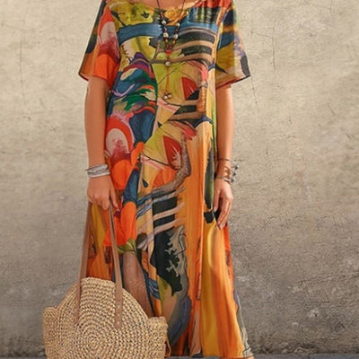 Elegant Tropical Breeze Dress