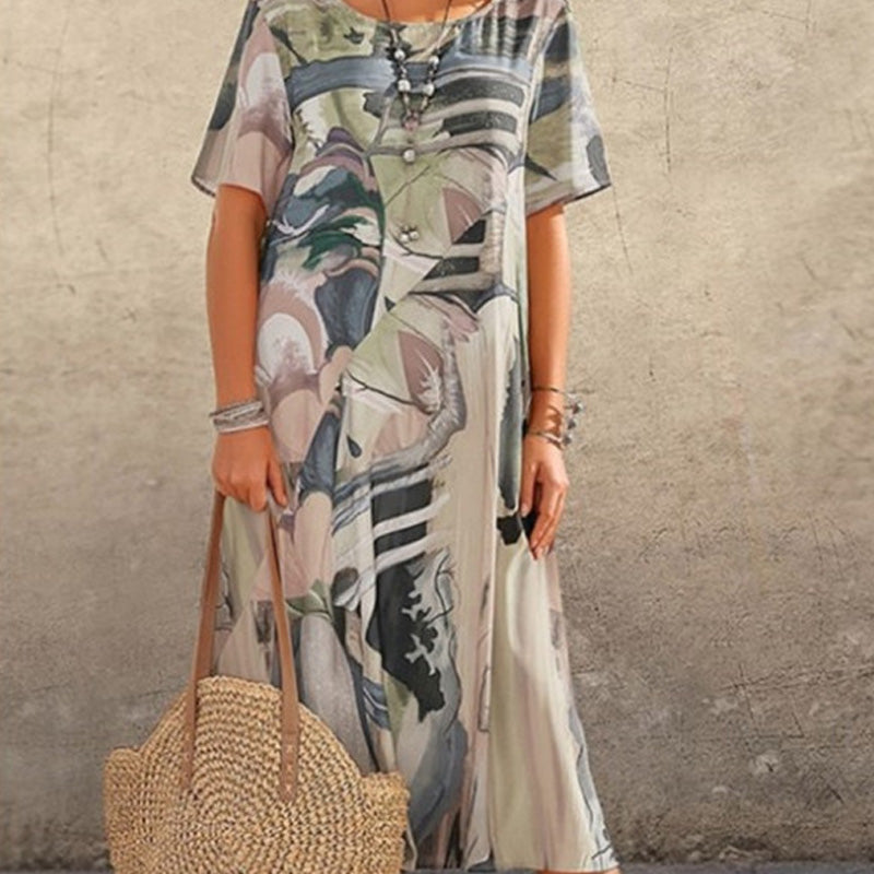Elegant Tropical Breeze Dress